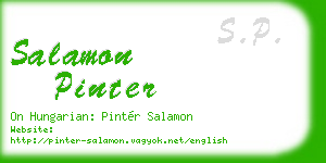 salamon pinter business card