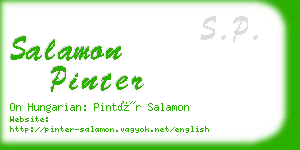 salamon pinter business card